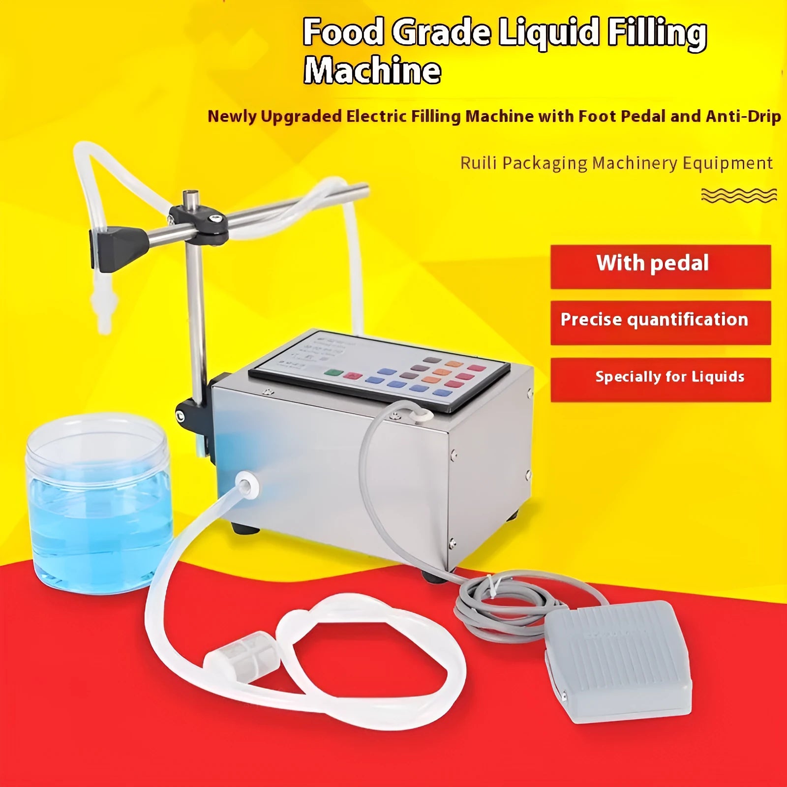 CNC automatic quantitative filling machine with digital display and dispensing nozzle