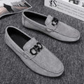 Men's black and grey suede casual shoes with rubber sole, available in sizes 39 to 44
