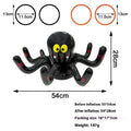 Halloween inflatable throwing toy with octopus ferrule design and target ring for ghost festival games