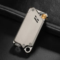 Electroplated laser sculpted windproof lighter metal butane refillable black drawing pattern