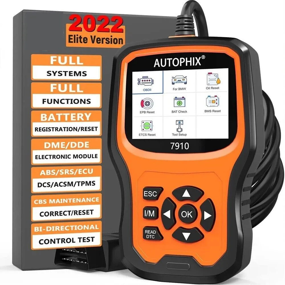 Autophix 7910 BMW and universal OBD2 automotive diagnostic scanner tool
