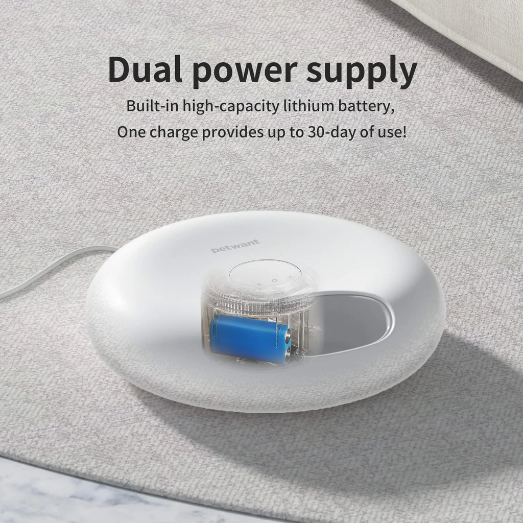 Donut Frost WiFi 6-meal automatic cat food dispenser with app control, two ice packs, and removable tray