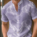 Men's printed polyester fiber shirt in colour MB01RQ250407Y085, front view, size S to 4XL