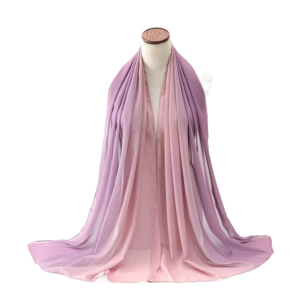 Bubble towel breathable chiffon scarf for women ethnic style 175cm long in colour option #1