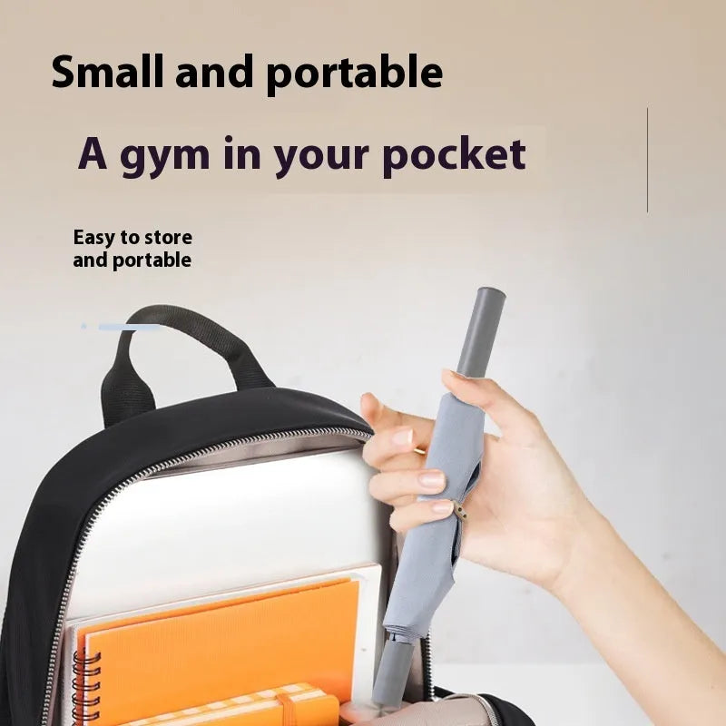 Yoga stretching tool in grey or pink colours for shoulder, back and hip flexibility exercises