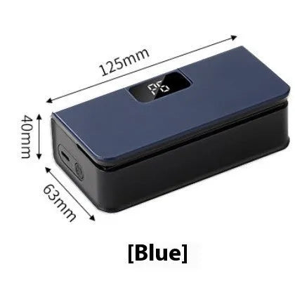 Small portable mini sealing machine heat seal food hand press snack plastic bag white and blue