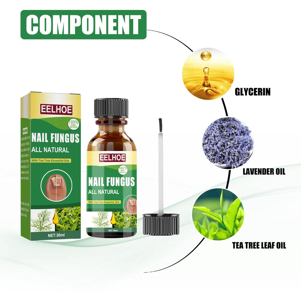 30ml bottle of tea tree oil nail repair solution for thickened hand and foot nails