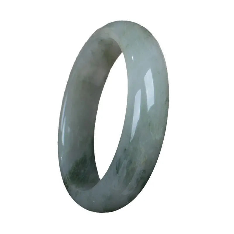 Natural Jinsi Jade round bangle bracelet in Chinese style, 58mm inner diameter