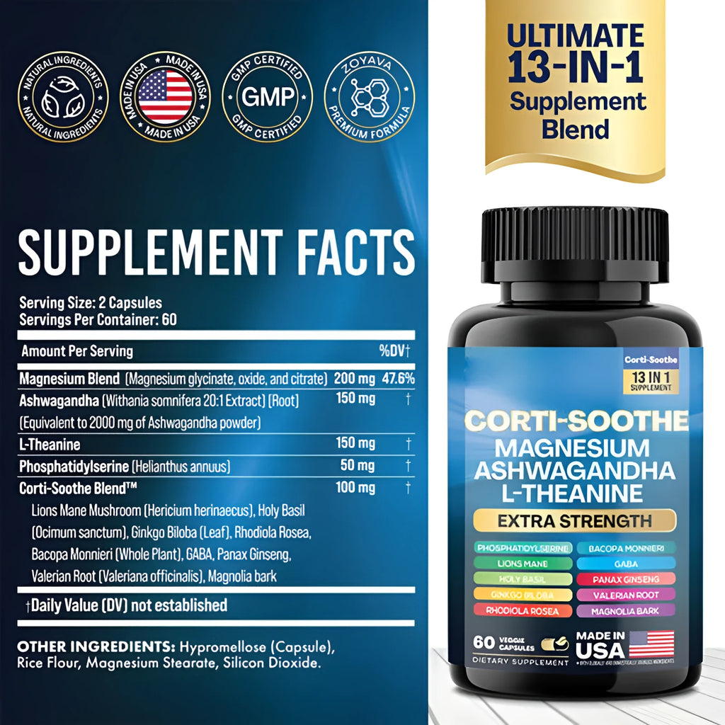 Bottle of South African Drunken Eggplant Magnesium Capsules dietary supplement containing 60 capsules