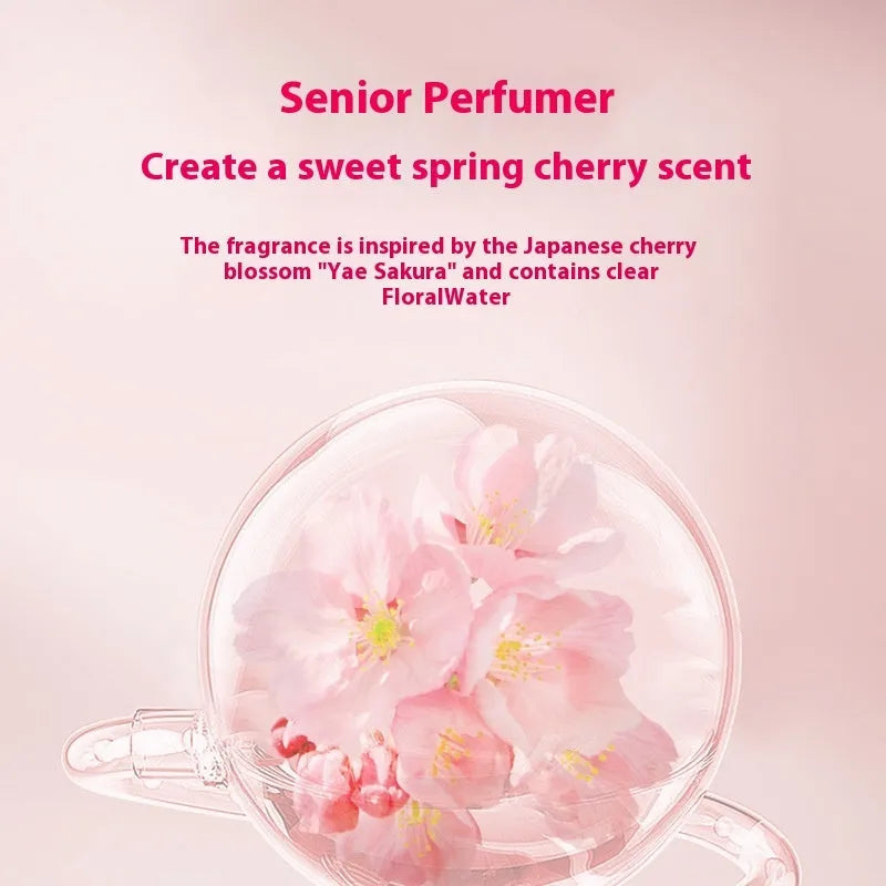 Sakura Cherry Blossom Shampoo, Conditioner and Shower Gel 500ml bottle set