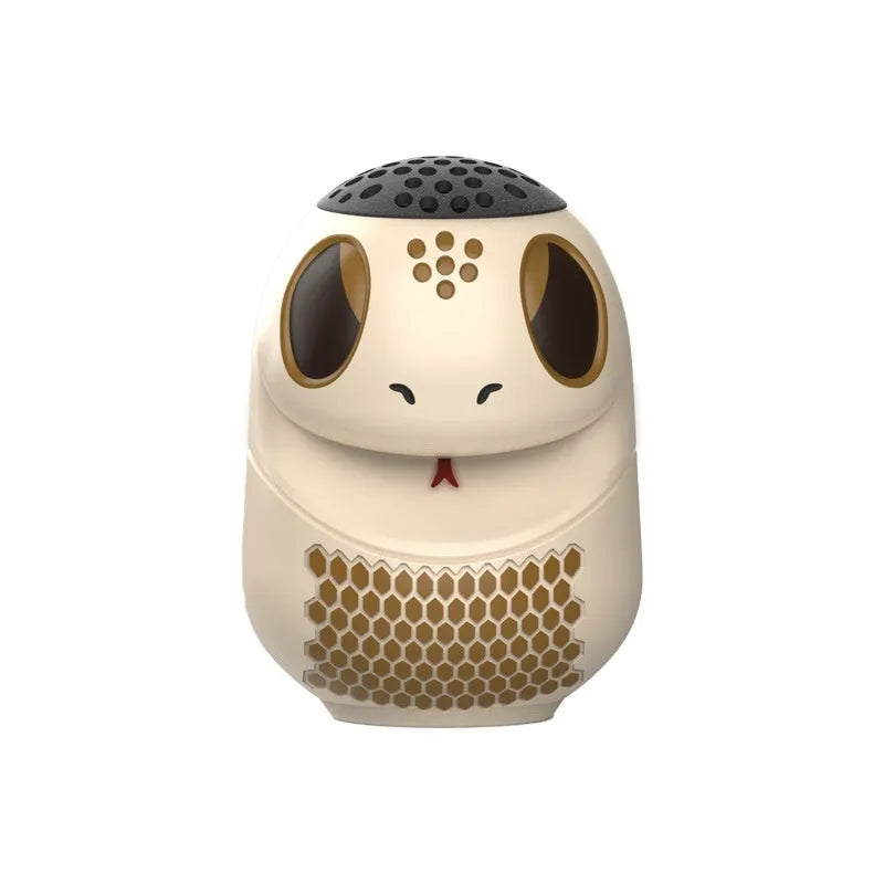 Wireless small cartoon Bluetooth speaker TK900 White with waterproof and drop-resistant design for desktop outdoor portable use
