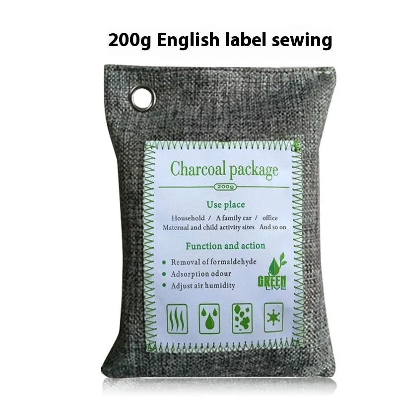 Wrapped bamboo charcoal bags for formaldehyde removal and household air freshening
