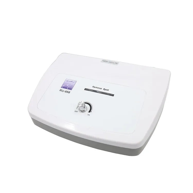 White electronic spot removal pen beauty instrument for commercial salon use with international power supply options