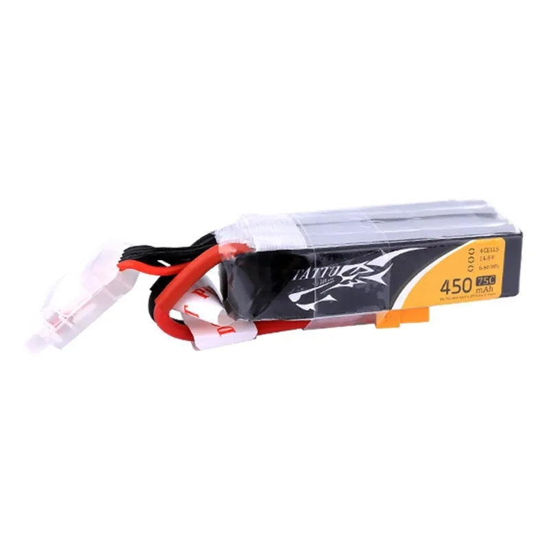 Tattu soft bag FPV drone battery 450mAh 75C with XT30 connector