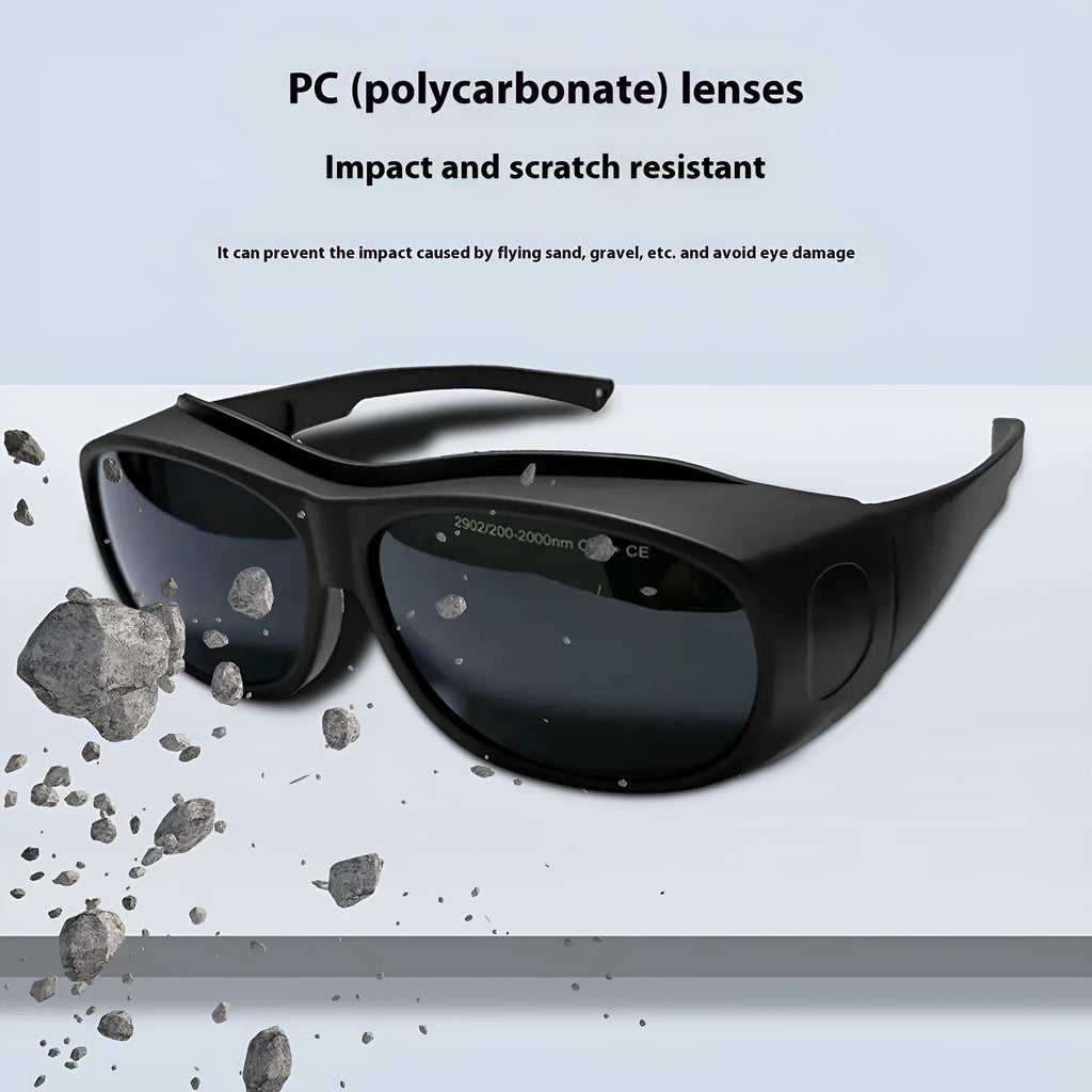 Laser protection goggles for skin rejuvenation and welding with 200-2000nm wavelength coverage