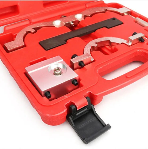 Red chrome-vanadium steel timing tool kit for Opel 1.4 LUJ engine repair