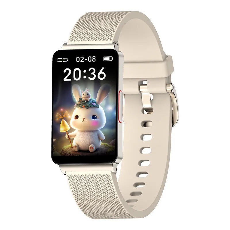 Blood Glucose EP08 Smart Bracelet with touch screen and TPU strap in black, gold, or silver colours