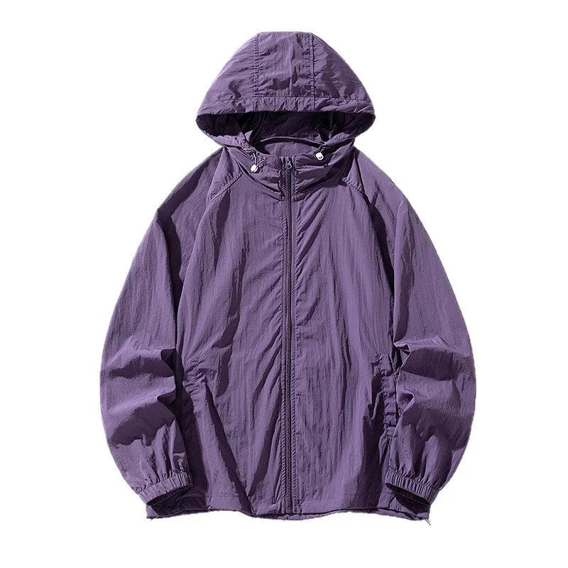 Outdoor jacket sports coat in multiple colours with loose fit design for sun protection