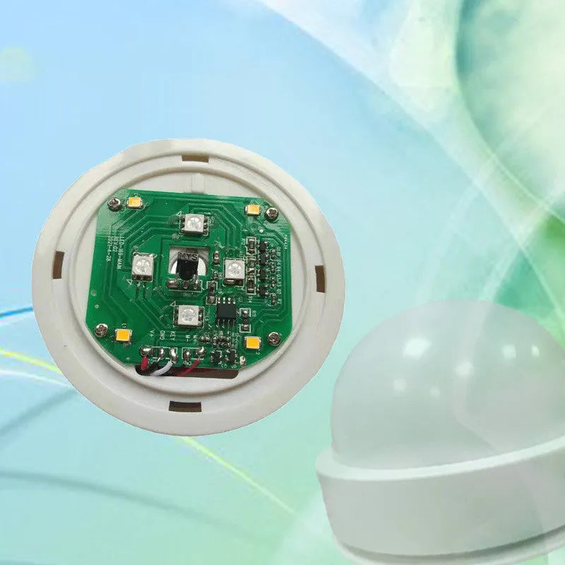 Colorful 3D shooting night light with ABS shade, remote and touch control, USB powered, 80x80x29mm