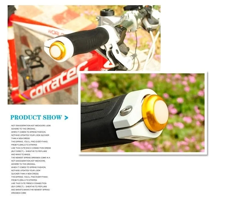 Bicycle aluminum alloy handle blocking light set 6061 ultra light LED turn signal red light 270-degree visibility