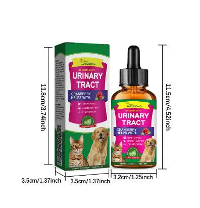 60ml bottle of Pet Pain Relief Universal Care Solution with natural extracts for dogs and cats