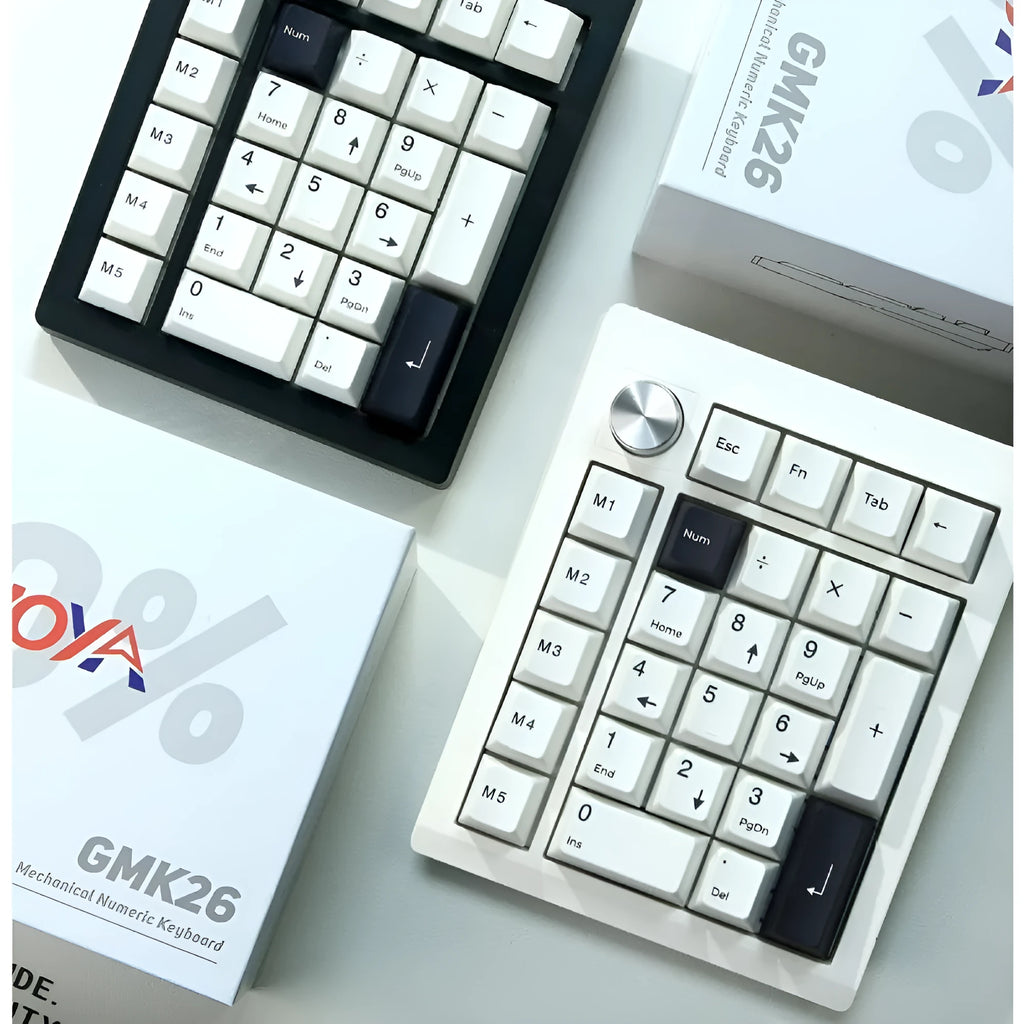 Wireless mechanical numeric keyboard with dedicated keypad in black colour