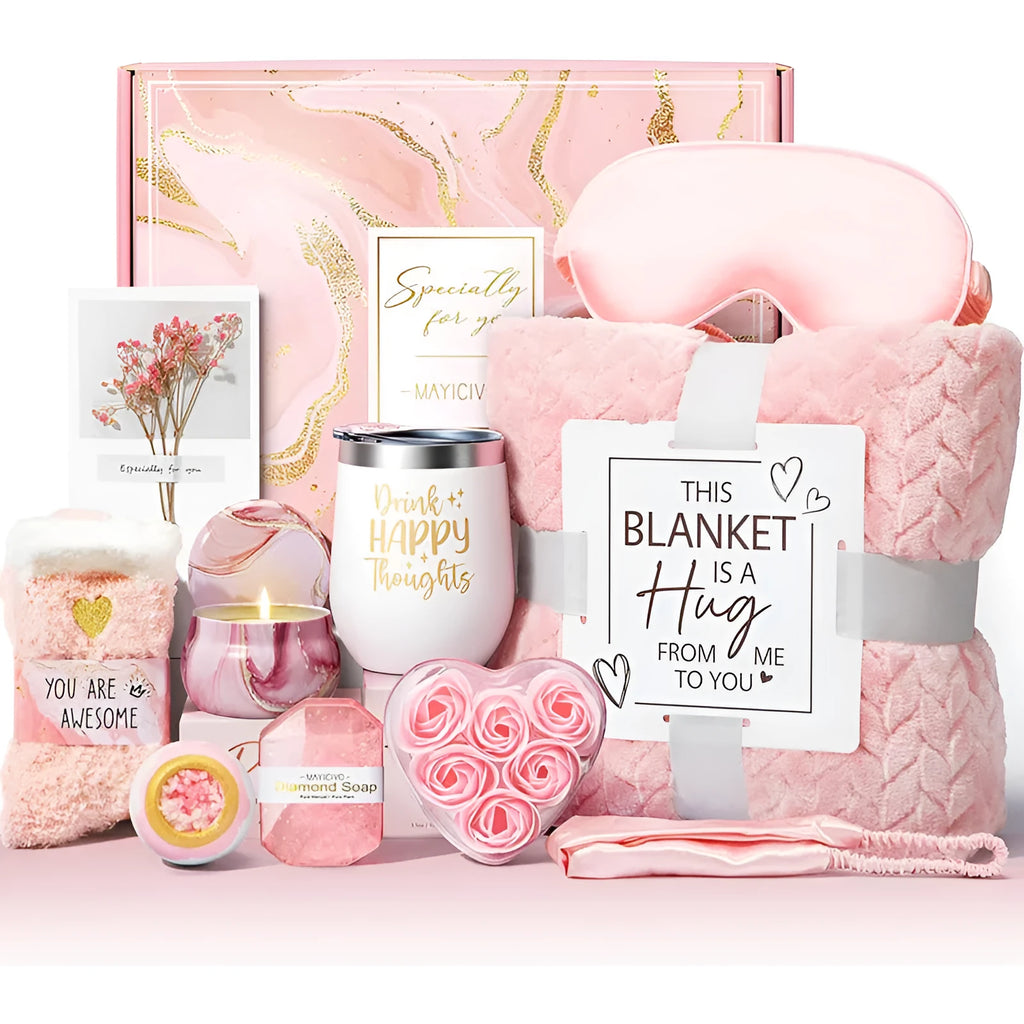 Aromatherapy candle soap bath gift set in modern simplicity style with 27x23x13cm plastic packaging