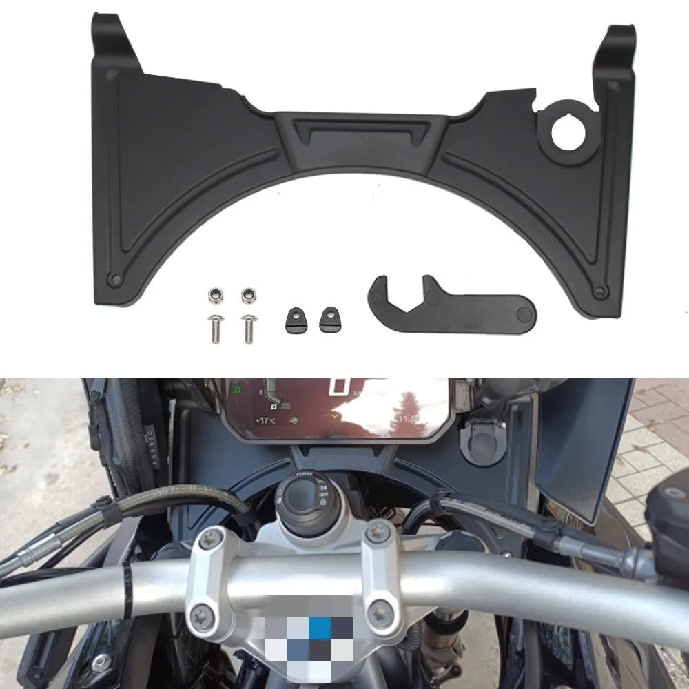 Black polycarbonate cockpit fairing panel for BMW R1250GS motorcycle modification