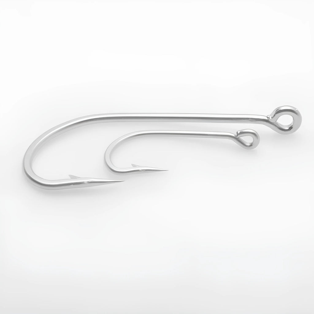 Alloy sea fishing hooks for ocean boat fishing in multiple specification styles