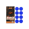 8-pack of cockroach bait paste with adhesive backing for indoor roach repellent use