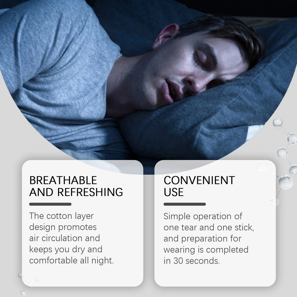 Pack of 30 anti-snoring nose strips for night comfort sleep aid