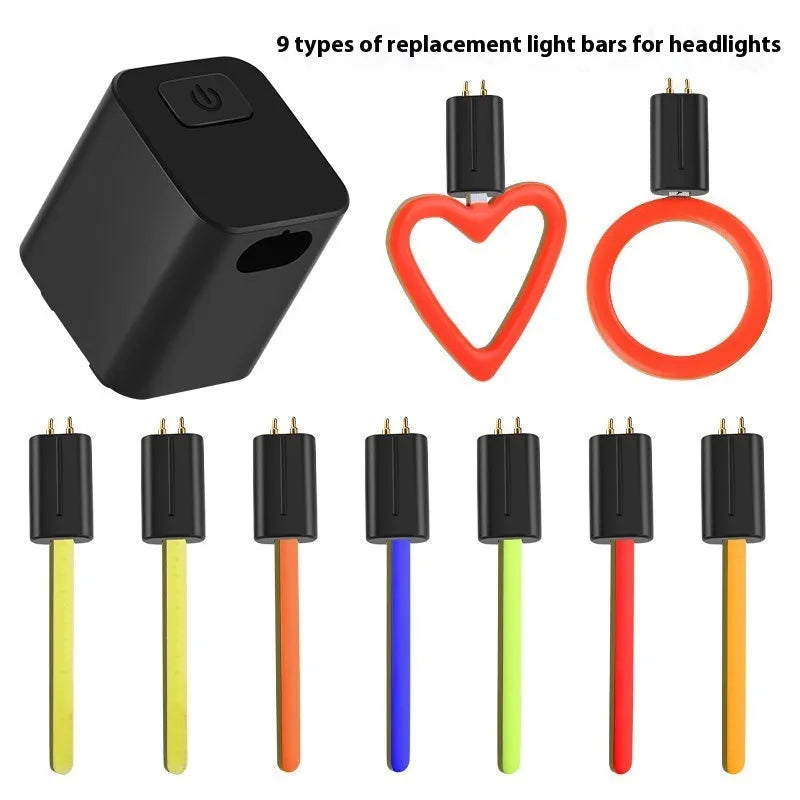 Bicycle running water plug taillight night riding safety indicator lamp attached to seat tube