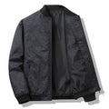 Men's autumn casual jacket with floral pattern, polyester fibre, in grey, black, white, blue, sizes M to 4XL