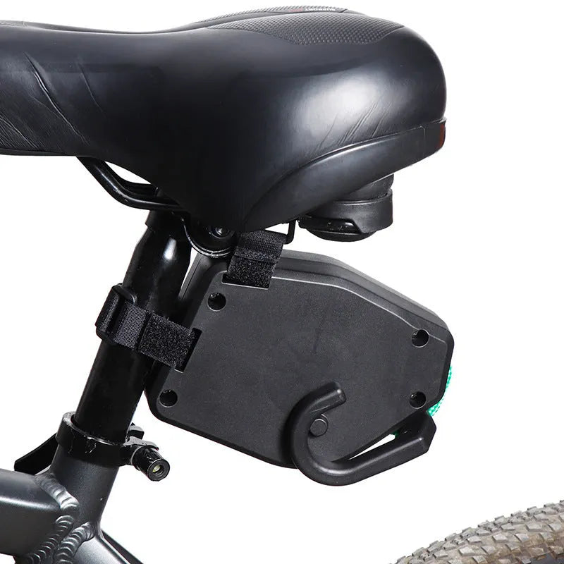 Black plastic bicycle trailer connecting rope for towing trailers behind bikes