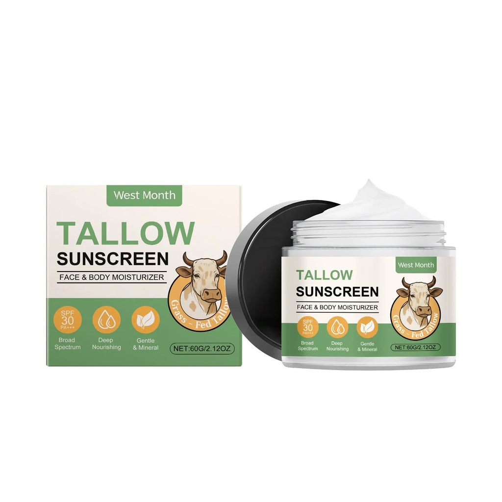 60g tube of refreshing not oily sunscreen moisturising protective cream with titanium dioxide and hyaluronic acid