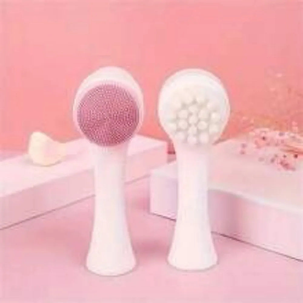 Blue pet paw brush with nylon bristles for dog and cat grooming
