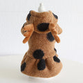 Polka dot elk couple pet costume in skirt and four-legged styles for dogs and cats