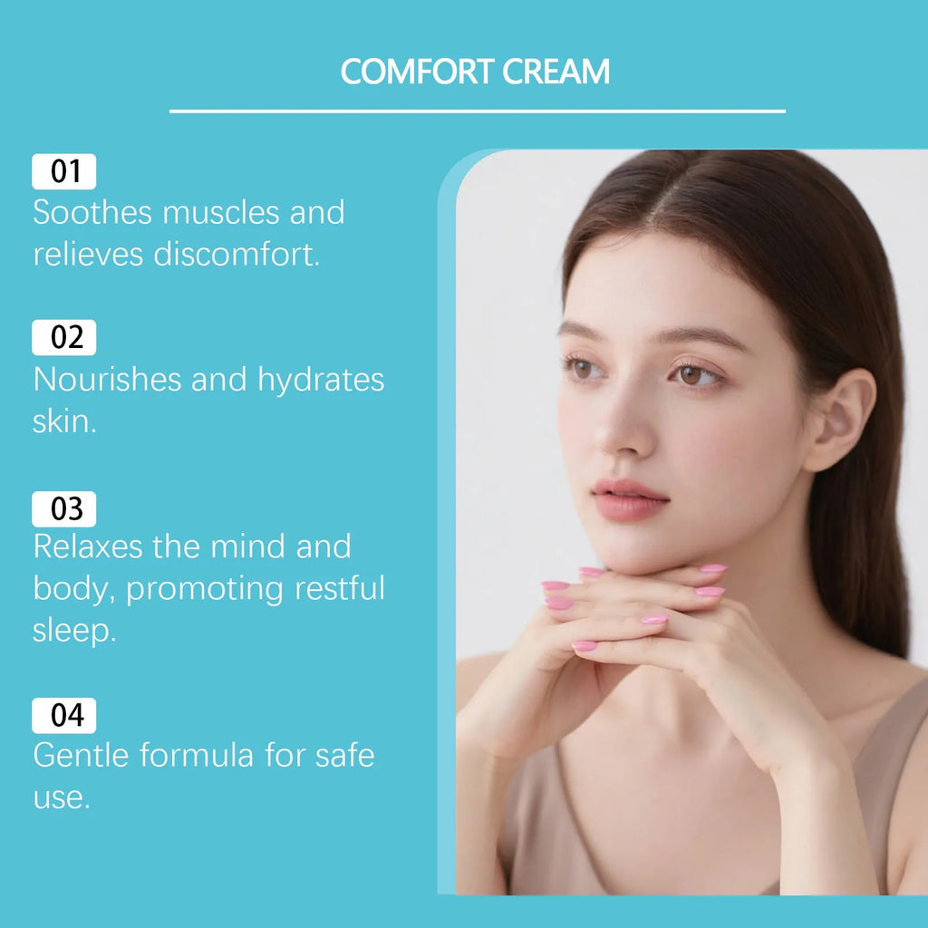 50g hydrating body moisturising cream jar with Shanjinchehua, Pyridoxine and Menthol ingredients