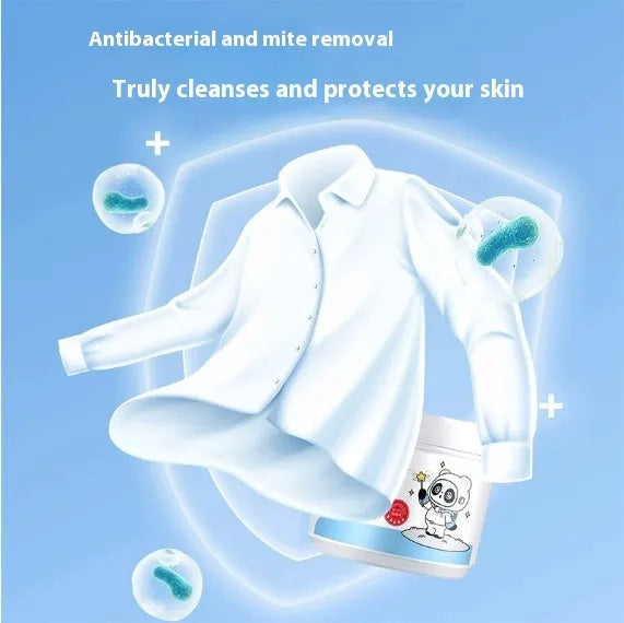 Bottle of active oxygen biological enzyme bubble laundry detergent powder for down jackets and wool