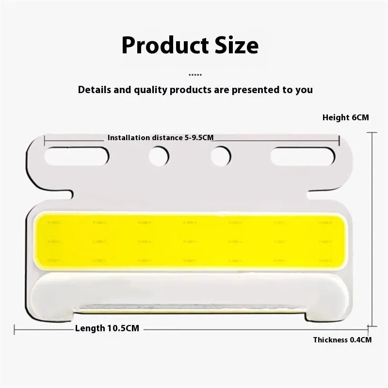 12V or 24V aluminium alloy COB LED truck side light for ground illumination, shown in one of five colour options