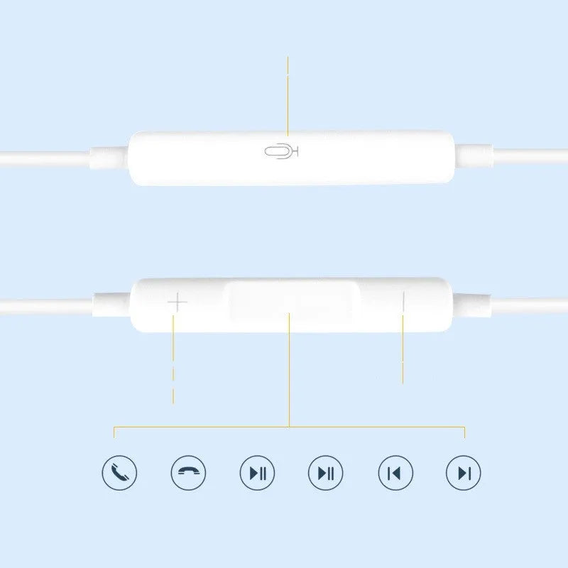 Universal wired earphone with crystal case and 120cm cable for iOS Android
