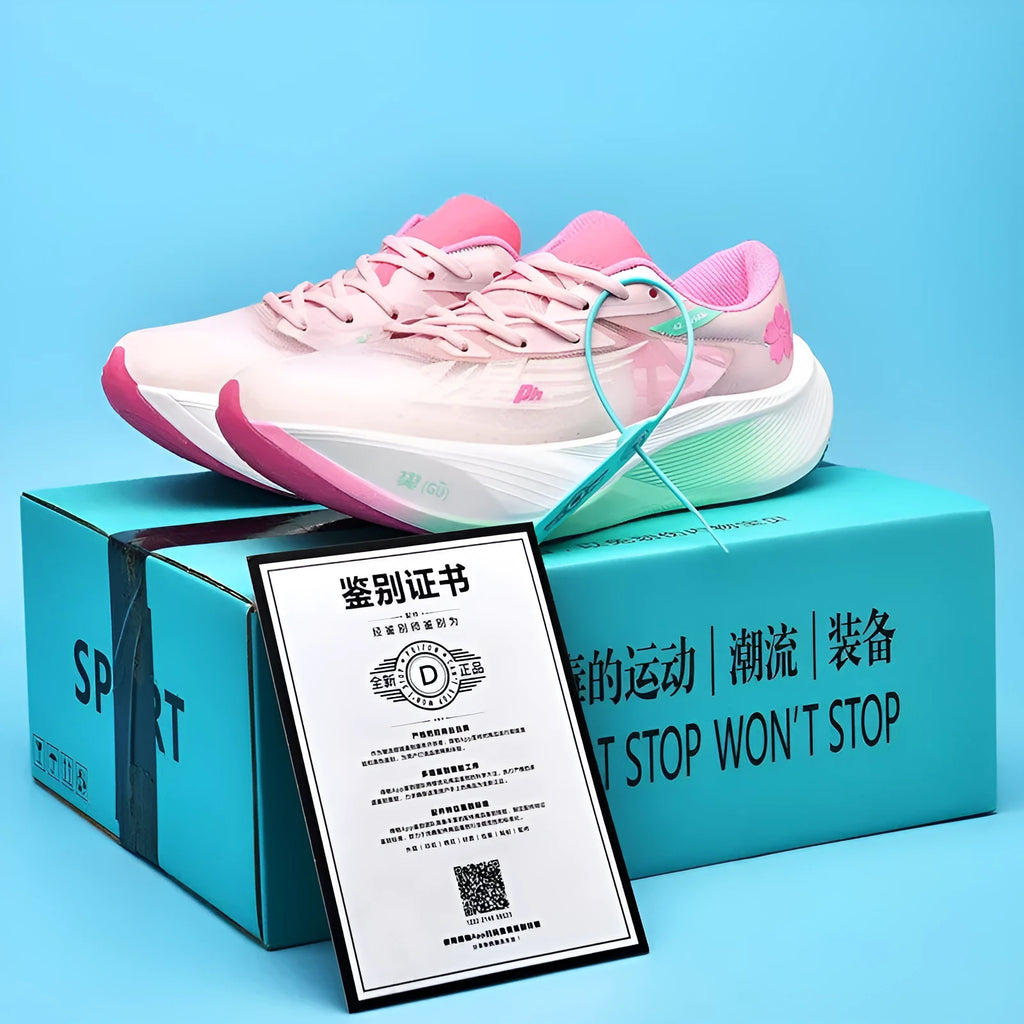 Low-top running trainers in multiple colours, showcasing the lace-up design and natural rubber sole.