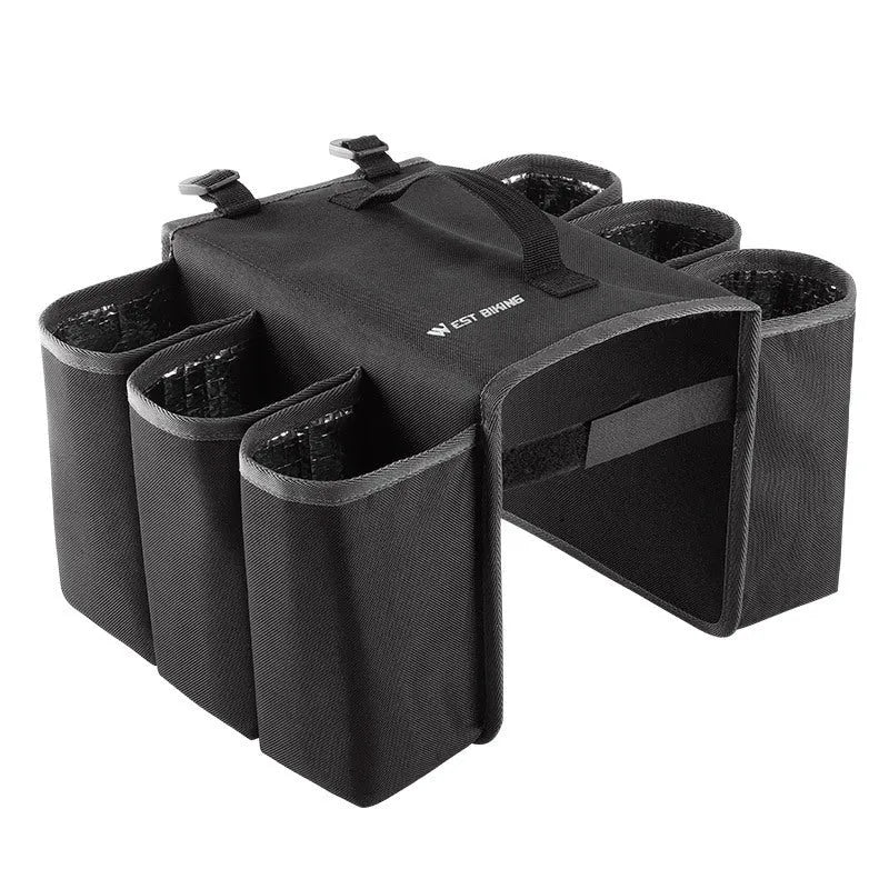 Bicycle double-sided anti-scratch drink pack in black with 2 litre capacity