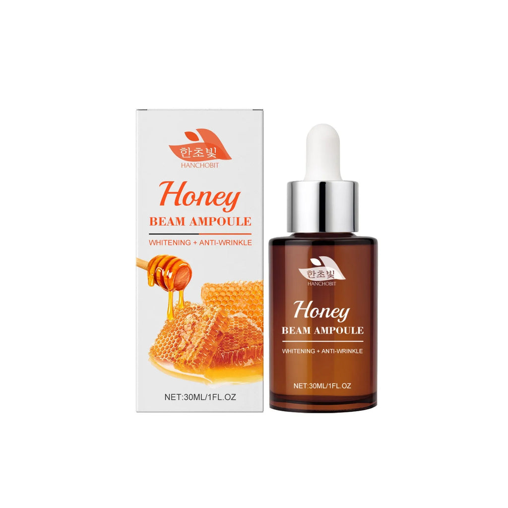 Moisturizing facial liquid 30ml bottle with honey, lily and ginseng ingredients
