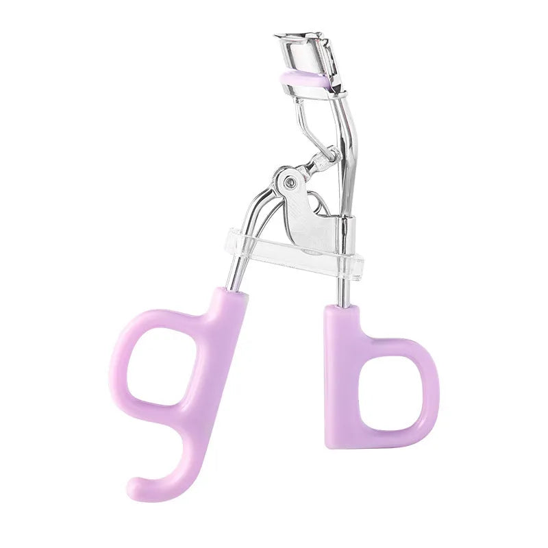 SUNFLOWER lightweight carbon steel scissor handle eyelash curler in original pink finish