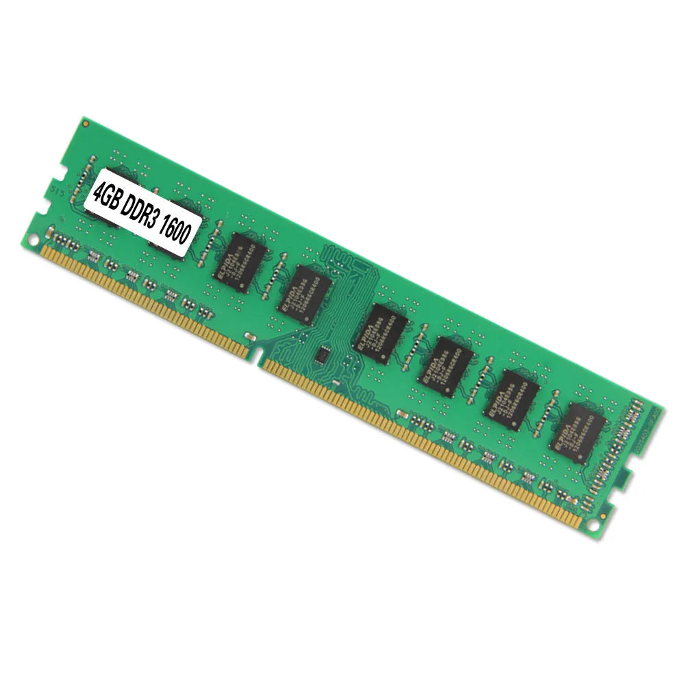 Single 4GB DDR3 1600MHz desktop memory module for AMD-compatible PC upgrade.