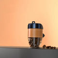 Coffee cup-shaped car air freshener with solid coffee beans fragrance in multiple colour options