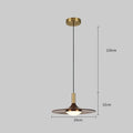 New Chinese style fish line chandelier with walnut wood lamp body and all-copper finish, 250mm or 300mm diameter