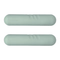 Hand-drawn silicone-edged dumbbell in various colours with cast iron weights