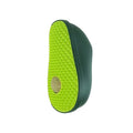 Avocado cat toy with green and brown ABS TPR texture, 13.5 cm long, on a flat surface